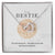 To My Bestie Interlocked Heart Necklace Interlocking Hearts Necklace
