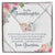 To My Granddaughter - Interlocking Hearts Necklace