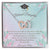 Two Hearts To My Beloved Daughter Necklace Interlocking Hearts Necklace