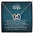 To My Wife - My Other Half - Interlocked Hearts Necklace Interlocking Hearts Necklace