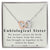 To Unbiological Sister - Interlocking Heart Necklace Interlocking Hearts Necklace