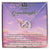 To My Granddaughter Interlocking Hearts Necklace Message Card
