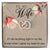 To My Wife Interlocking Hearts Necklace Message Card