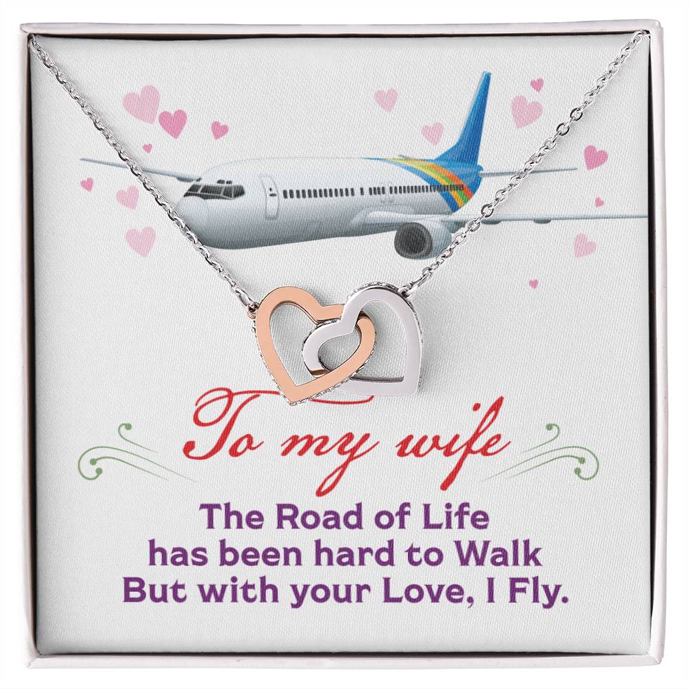 Pilot&#39;S Wife - Interlocking Heart Necklace Interlocking Hearts Necklace