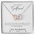 To My Gorgeous Girlfriend Necklace Gift Ideas Interlocking Hearts Necklace