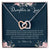 Daughter-In-Law Gift Necklace Wedding Gift Jewelry From Mother-In Law Gift For Bride Daughter-In-Heart Interlocking Hearts Necklace