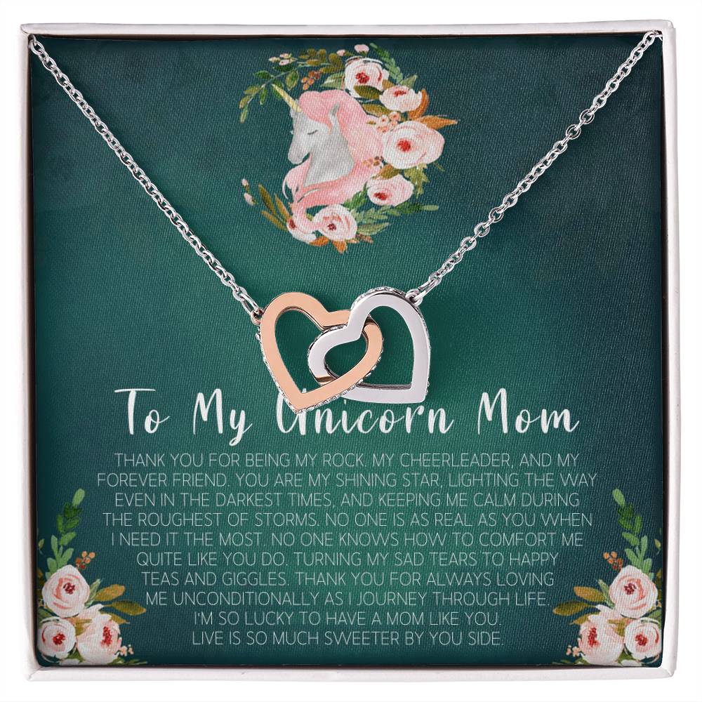 Mom Gift Mother&#39;S Day Gift Mother&#39;S Day Earrings Mother Daughter Gifts 2 Interlocking Interlocking Hearts Necklace