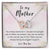 Mother'S Day Gift Necklace From Son On Interlocking Hearts Necklace