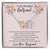 To My Beautiful Girlfriend Interlocking Hearts Necklace