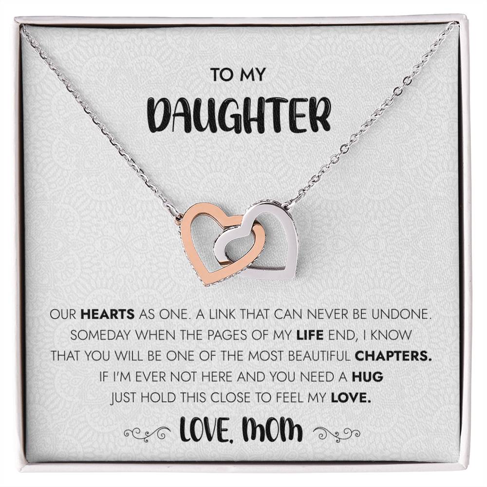 Our Hearts As One Interlocking Hearts Necklace