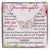 To My Granddaughter Interlocking Hearts Necklace Message Card