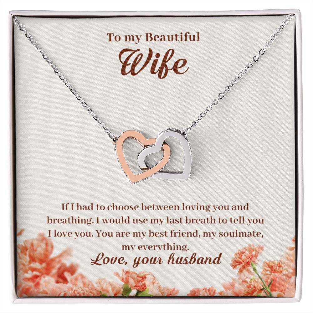 Interlocking Hearts Necklace Anniversary Gift For Wife Gift For Her From Husband Gift For Her Mothers Day Gift Valentines Day Gift Gifts For Wife Christmas Gift