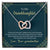 The Many Adventures In Store For You - To My Granddaughter Interlocking Hearts Necklace