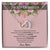 To My Daughter - Straighten Your Crown - Love Mom D01 Interlocking Hearts Necklace