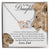 To My Daughter - This Old Lion Will Always Have Your Back Interlocking Hearts Necklace