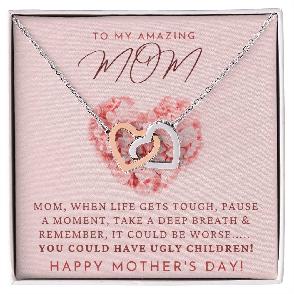 The Perfect Mother'S Day Gift. Interlocking Hearts Necklace