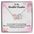 Daughter Grduation Two Hearts Interlocking Hearts Necklace