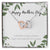 A Mother Is Like A Flower - Each One Beautiful & Unique Interlocked Hearts Mothers Day Gift Interlocking Hearts Necklace