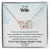 To My Wife Your An Amazing Wife And Mother Never-Ending Love Necklace Interlocking Hearts Necklace