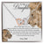To My Daughter - This Old Lion Will Always Have Your Back Interlocking Hearts Necklace