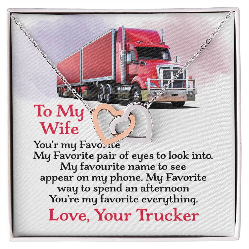 Trucker'S Wife - Interlocking Heart Necklace Interlocking Hearts Necklace