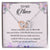 To My Niece Interlocking Hearts Necklace Message Card