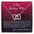 Gift For Wife My Love For You Will Never Fade Interlocking Hearts Necklace