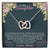 To My Daughter Necklace From Mom Interlocking Hearts Necklace