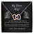 My Dear Wife Necklace Interlocking Hearts Necklace