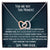 Interlocked Necklace Sympathy Jewelry Sister To Sister Gift Interlocking Hearts Necklace