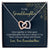 To My Granddaughter Heart Necklace Interlocking Hearts Necklace