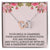 You Will Always Be With Me Interlocking Hearts Necklace