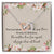 Aunt And Niece The Love No Distance Interlocking Hearts Necklace Birthday Message Card Gift