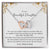 To My Daughter - Premium Interlocking Heart Cube - So2 Interlocking Hearts Necklace