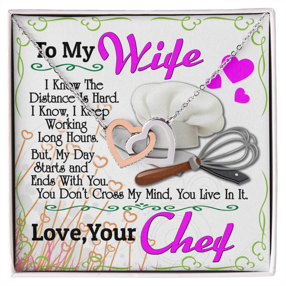 Chef&#39;S Wife - Interlocking Heart Necklace Interlocking Hearts Necklace