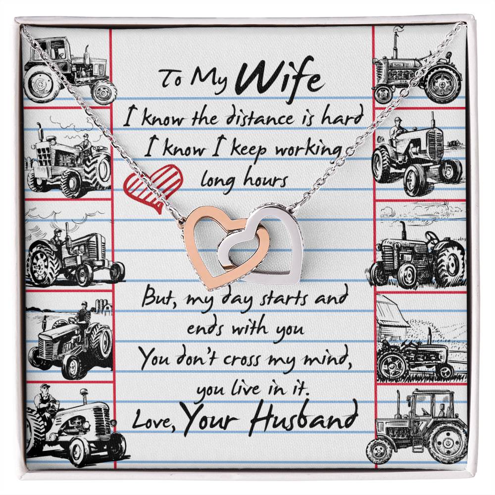Farmer&#39;S Wife - Interlocking Heart Necklace Interlocking Hearts Necklace