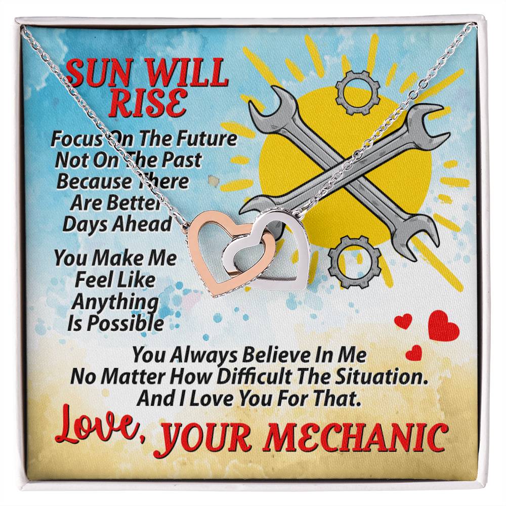 Mechanic'S Wife - Interlocking Heart Necklace Interlocking Hearts Necklace