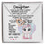 To My Daughter Interlocking Hearts Necklace