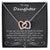 To My Daughter As You Go Out And Continue Interlocking Hearts Necklace