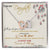 For My Daughter Interlocking Hearts Necklace Message Card