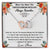 Forever Bonding Heart Necklace Gift Set - To My Daughter You Can Conquer The World Interlocking Hearts Necklace
