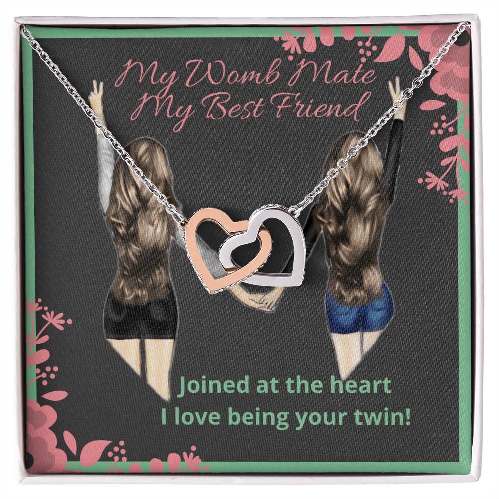 Joined At The Heart Interlocking Hearts Necklace