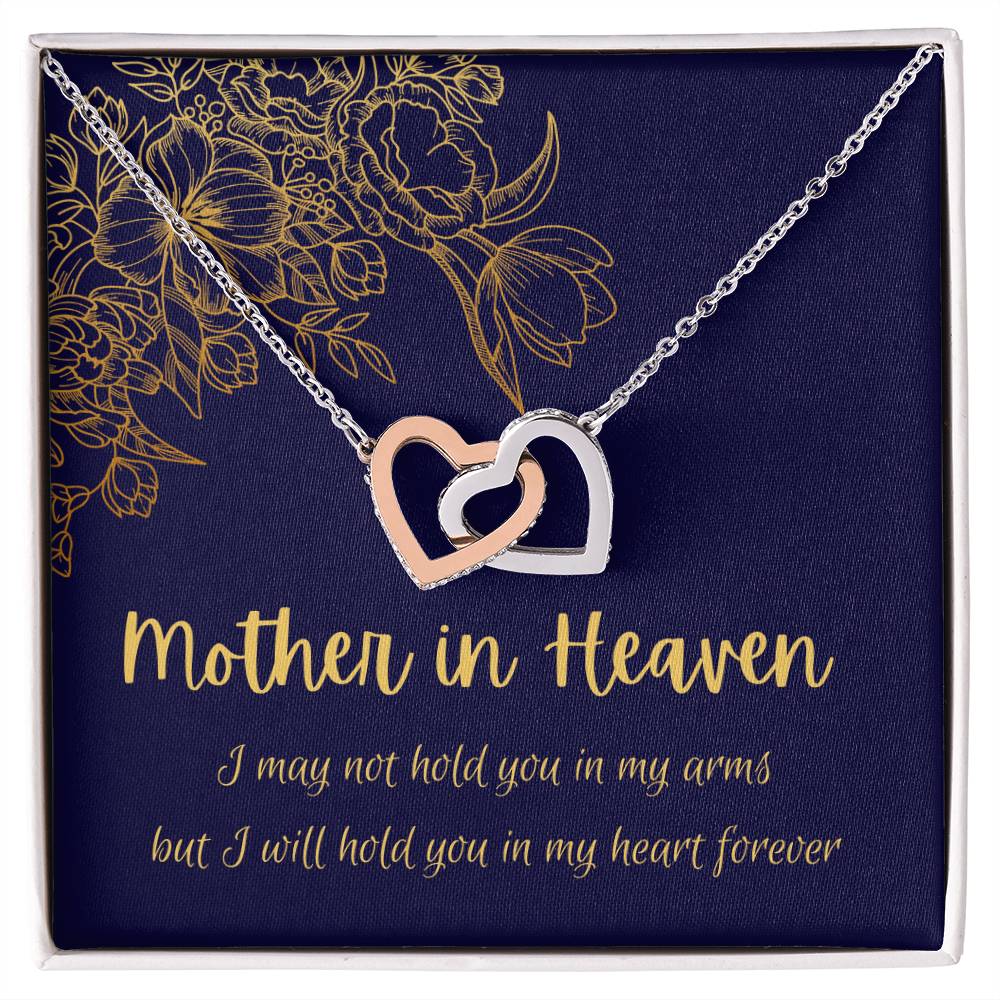 Mother In Heaven - Interlocking Necklace Interlocking Hearts Necklace