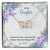 To My Daughter From Dad Interlocking Hearts Necklace