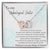To My Unbiologigal Sister Interlocking Hearts Necklace