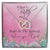 Interlocked Hearts Necklace Gift For Best Friendsister - Funny Message Card - Great Birthday Day Gift Interlocking Hearts Necklace