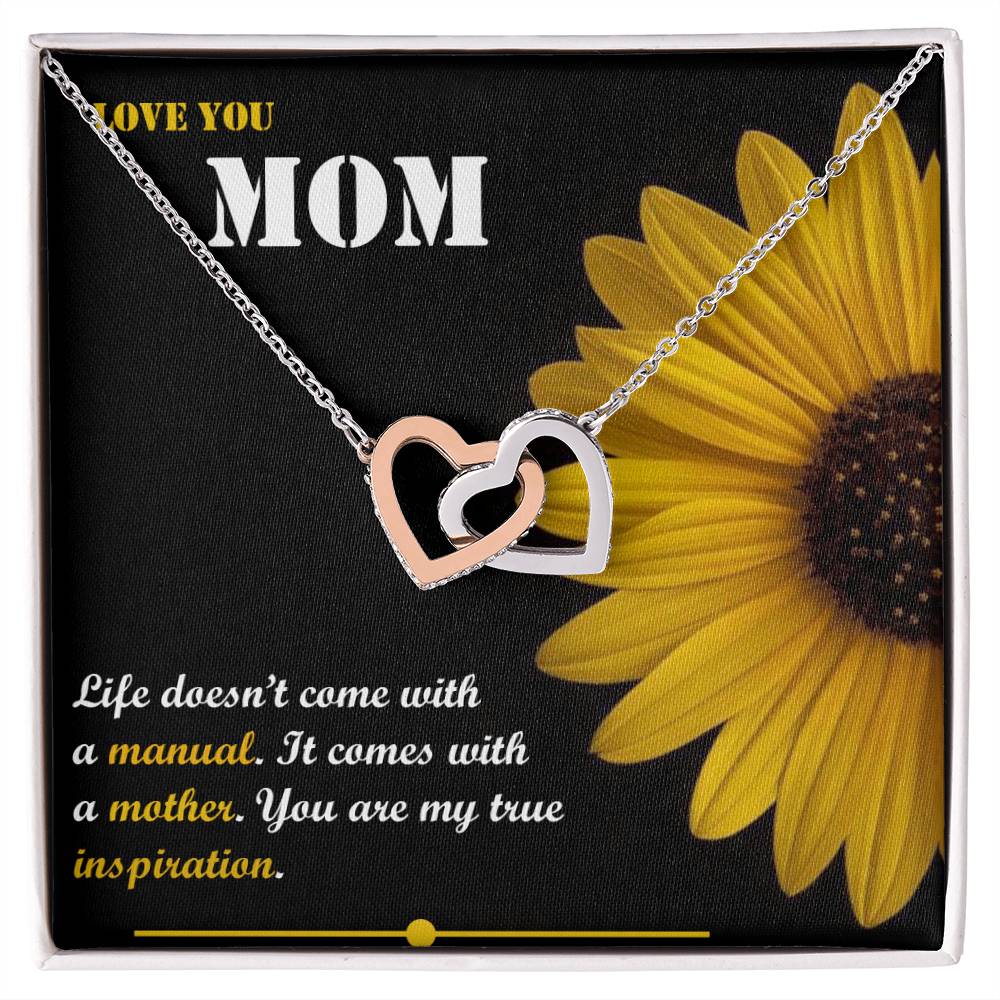 Mother'S Day Gift Interlocking Hearts Necklace
