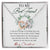 To My Best Friend Interlocking Hearts Necklace Message Card