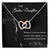 To My Badass Daughter Badass Daughter Necklace Gift For Daughter Necklace To My Badass Daughter Daughter Birthday Interlocking Hearts Necklace