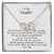 Daughter My Why - Hearts Necklace Interlocking Hearts Necklace